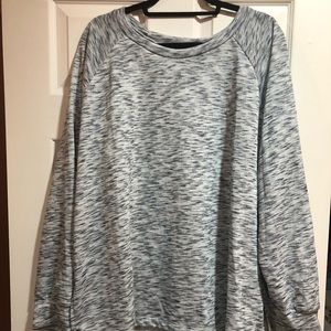 White Birch Shirt Gray and White Long-Sleeved Top 2X NWOT